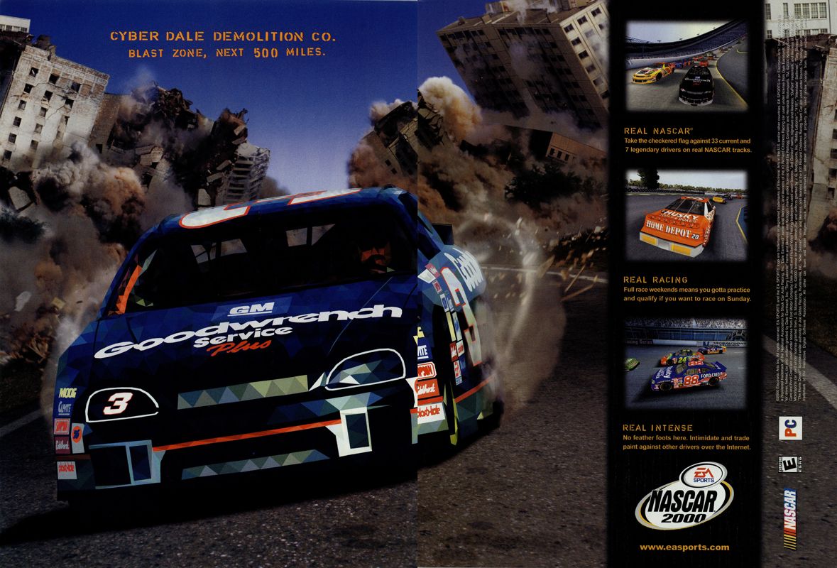 NASCAR 2000 Magazine Advertisement (Magazine Advertisements): PC Gamer (USA), Issue 05/2000